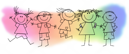happy kids drawing